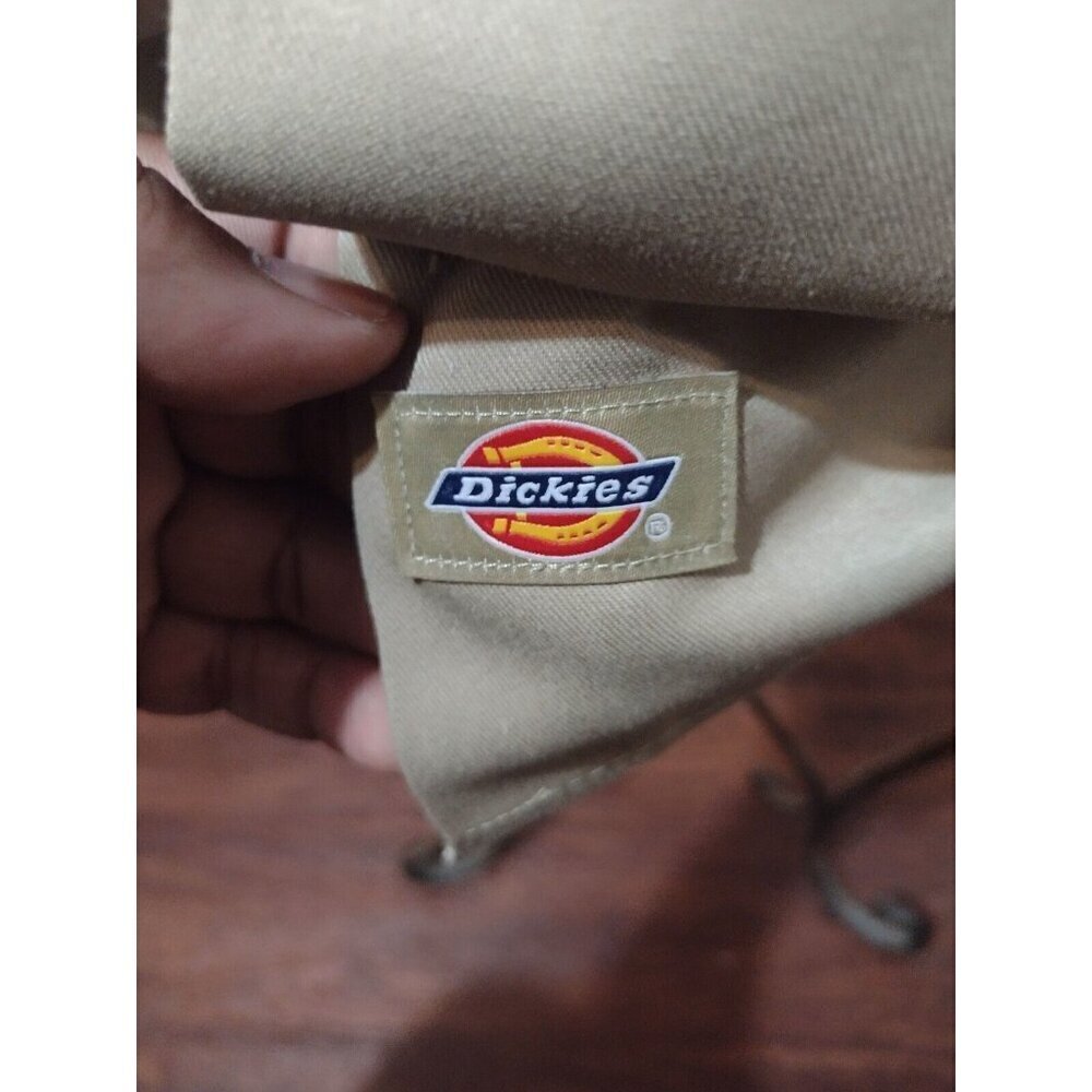New NWT Men's Dickies Short Sleeve Work Button Shirt Small S Brown Khaki - Picture 5 of 10